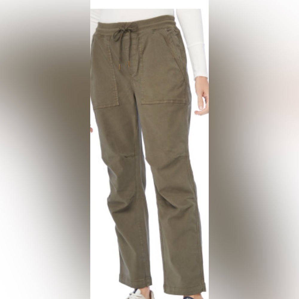 Faherty Women’s Olive Drawstring Utility Pants - image 1